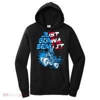 ATV Just Gonna Send It Funny Quad Bike USA Flag Women's Hoodie thumb 0
