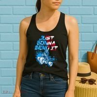 ATV Just Gonna Send It Funny Quad Bike USA Flag Women's Tank Top thumb 2