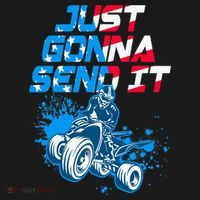 ATV Just Gonna Send It Funny Quad Bike USA Flag Women's Tank Top thumb 5