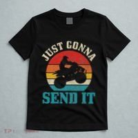 Atv Just Gonna Send It 4 Wheeler Quad Bike Vintage Funny T-Shirt thumb 5
