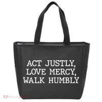 Act Justly Love Mercy Walk Humbly Tote Bag thumb 0