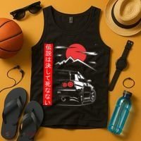 Automotive JDM Legend Tuning Car 34 Japan Tank Top thumb 4