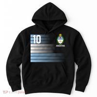 Argentina Jersey Number 10 Soccer Fan Hoodie thumb 0