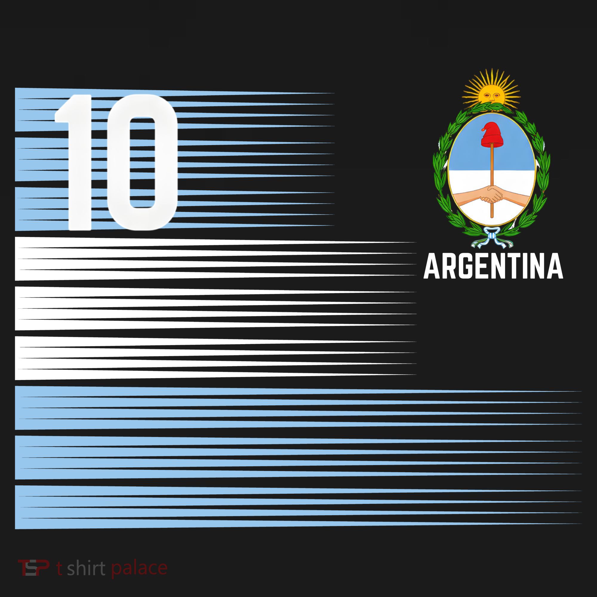 Argentina Jersey Number 10 Soccer Fan Hoodie
