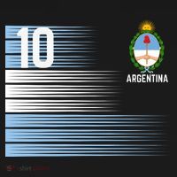 Argentina Jersey Number 10 Soccer Fan Long Sleeve Shirt thumb 2