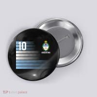 Argentina Jersey Number 10 Soccer Fan Button thumb 0