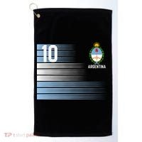 Argentina Jersey Number 10 Soccer Fan Golf Towel thumb 0