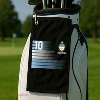Argentina Jersey Number 10 Soccer Fan Golf Towel thumb 2