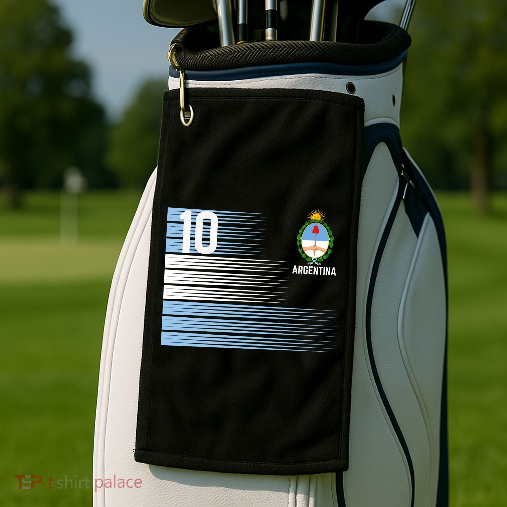 Argentina Jersey Number 10 Soccer Fan Golf Towel