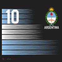 Argentina Jersey Number 10 Soccer Fan Golf Towel thumb 3