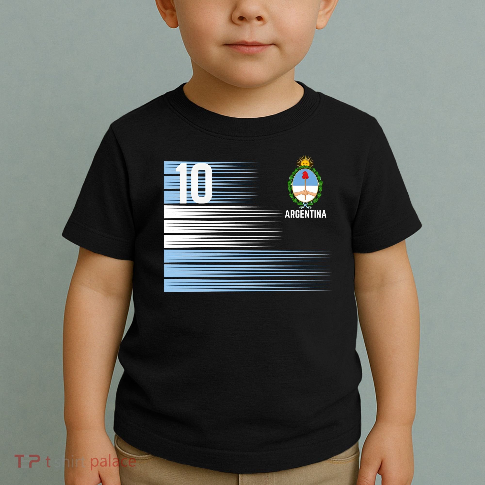 Argentina Jersey Number 10 Soccer Fan Toddler T-Shirt