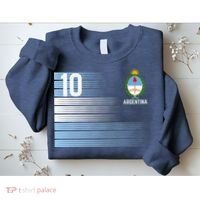 Argentina Jersey Number 10 Soccer Fan Sweatshirt thumb 2