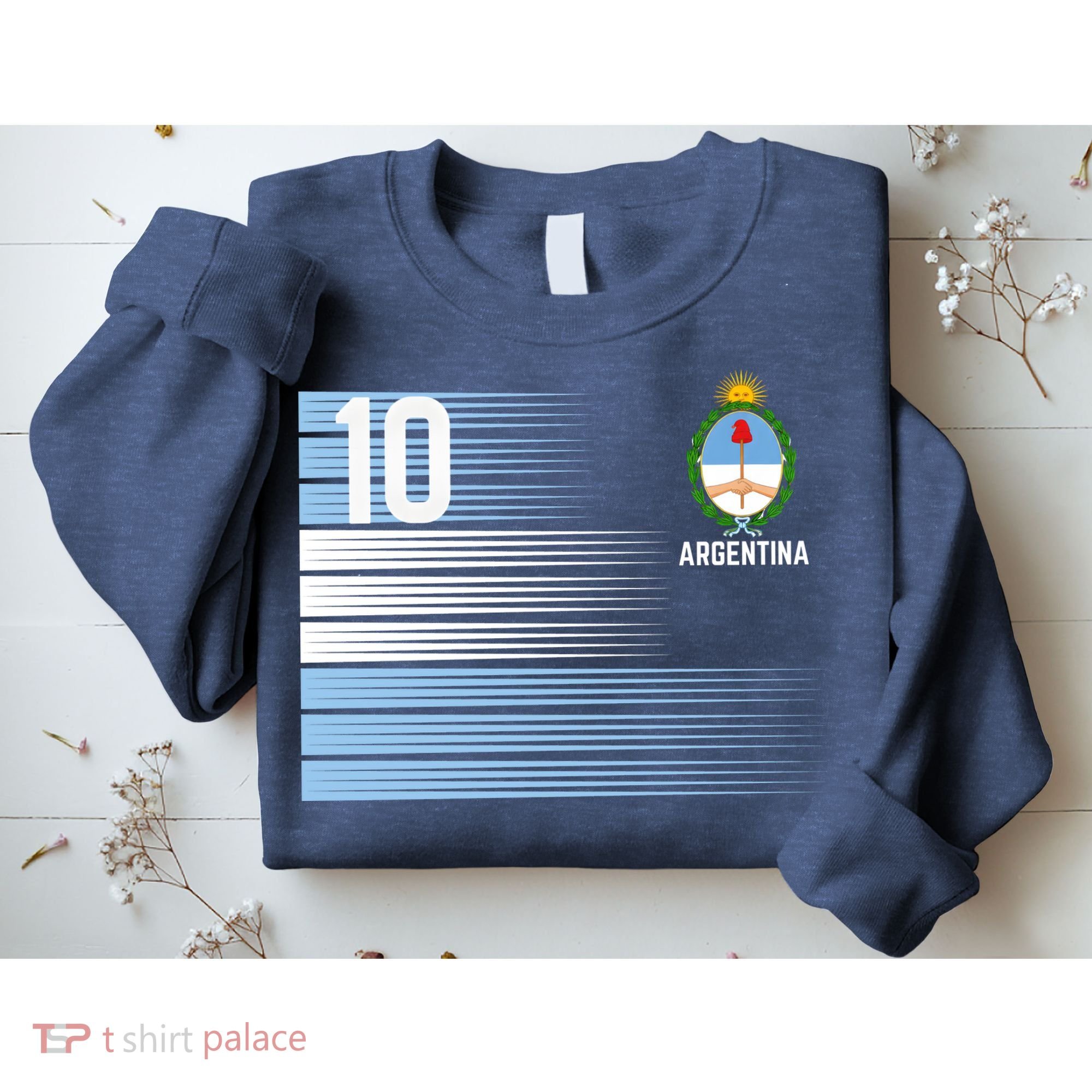 Argentina Jersey Number 10 Soccer Fan Sweatshirt