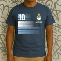 Argentina Jersey Number 10 Soccer Fan T-Shirt thumb 3