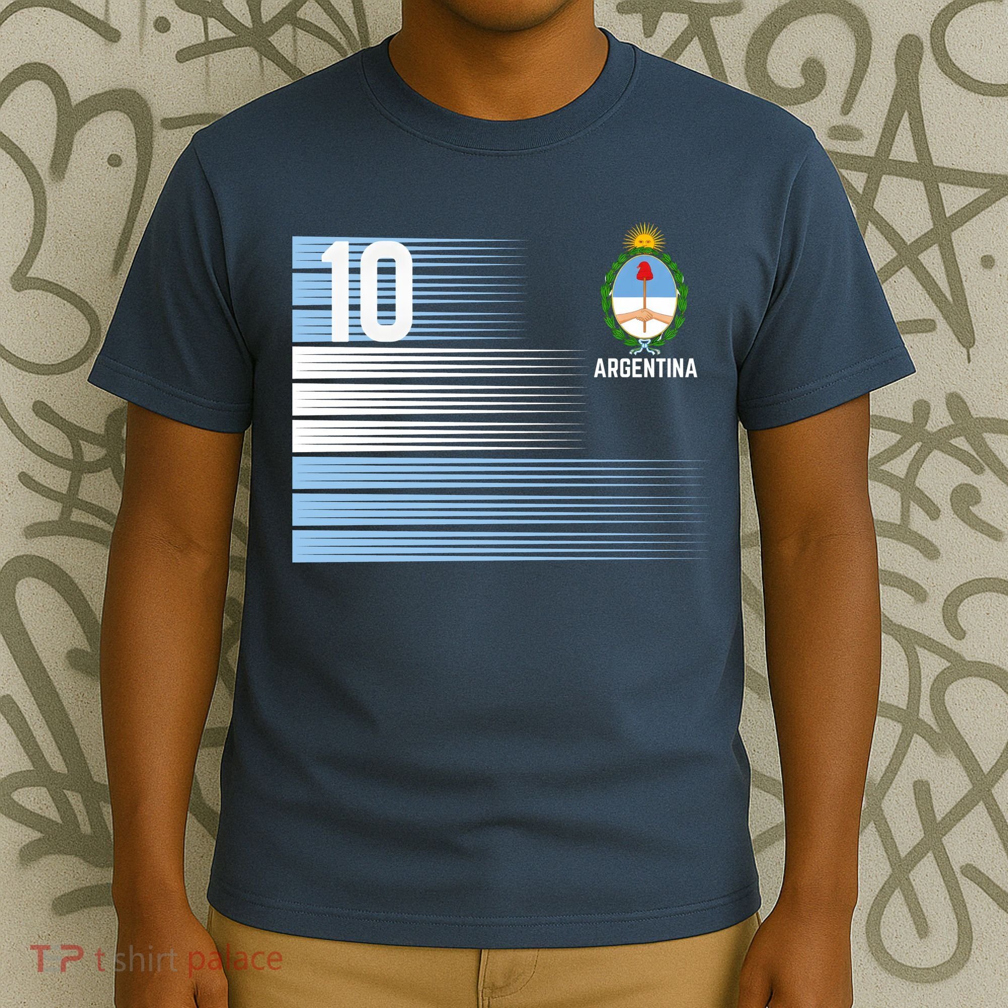 Argentina Jersey Number 10 Soccer Fan T-Shirt