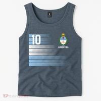 Argentina Jersey Number 10 Soccer Fan Tank Top thumb 2