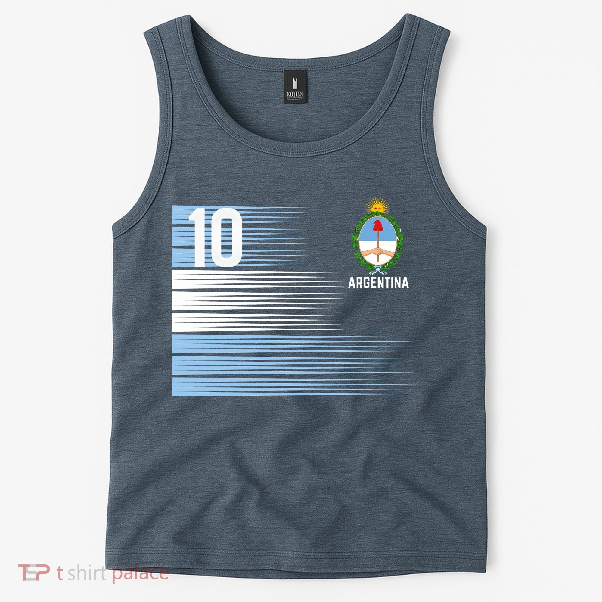 Argentina Jersey Number 10 Soccer Fan Tank Top