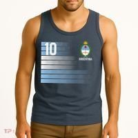 Argentina Jersey Number 10 Soccer Fan Tank Top thumb 3