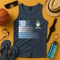 Argentina Jersey Number 10 Soccer Fan Tank Top thumb 4