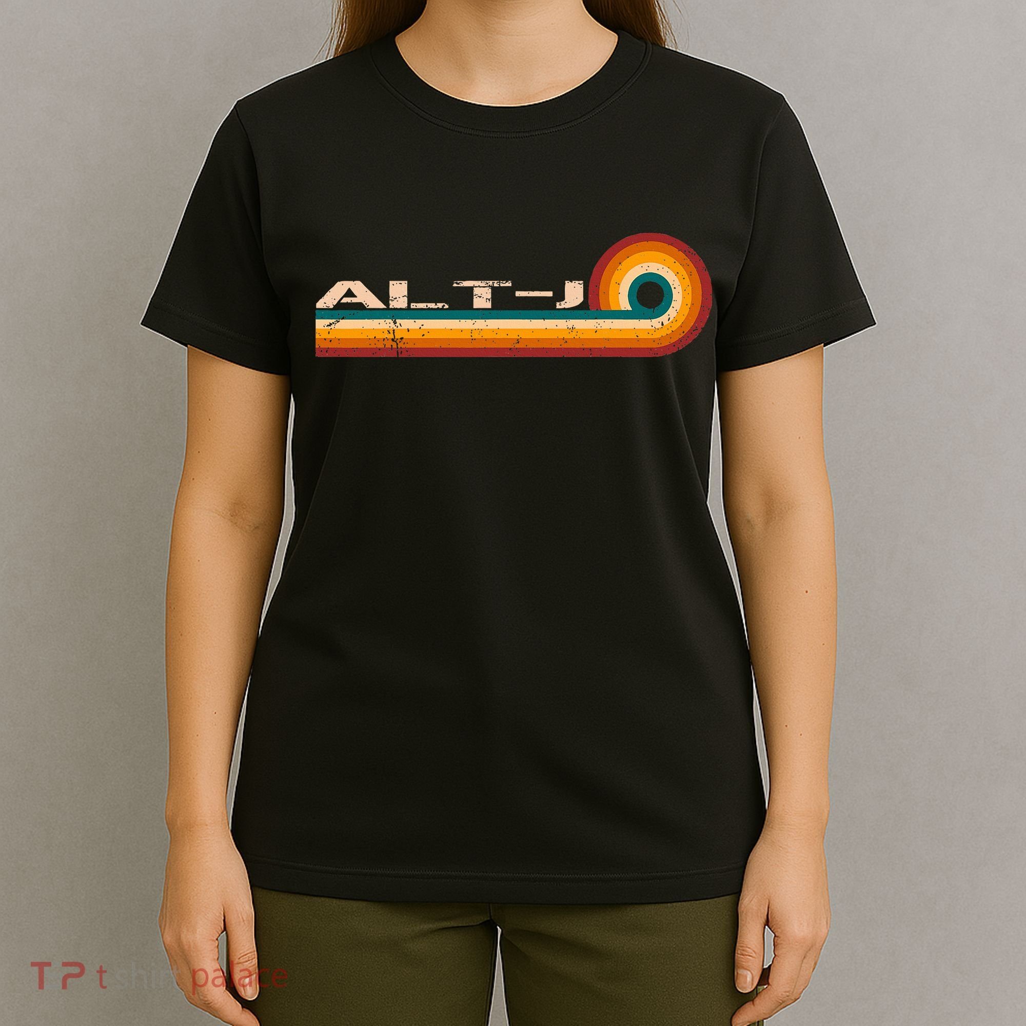 Alt J Retro Stripes Musician Vintage T-Shirt
