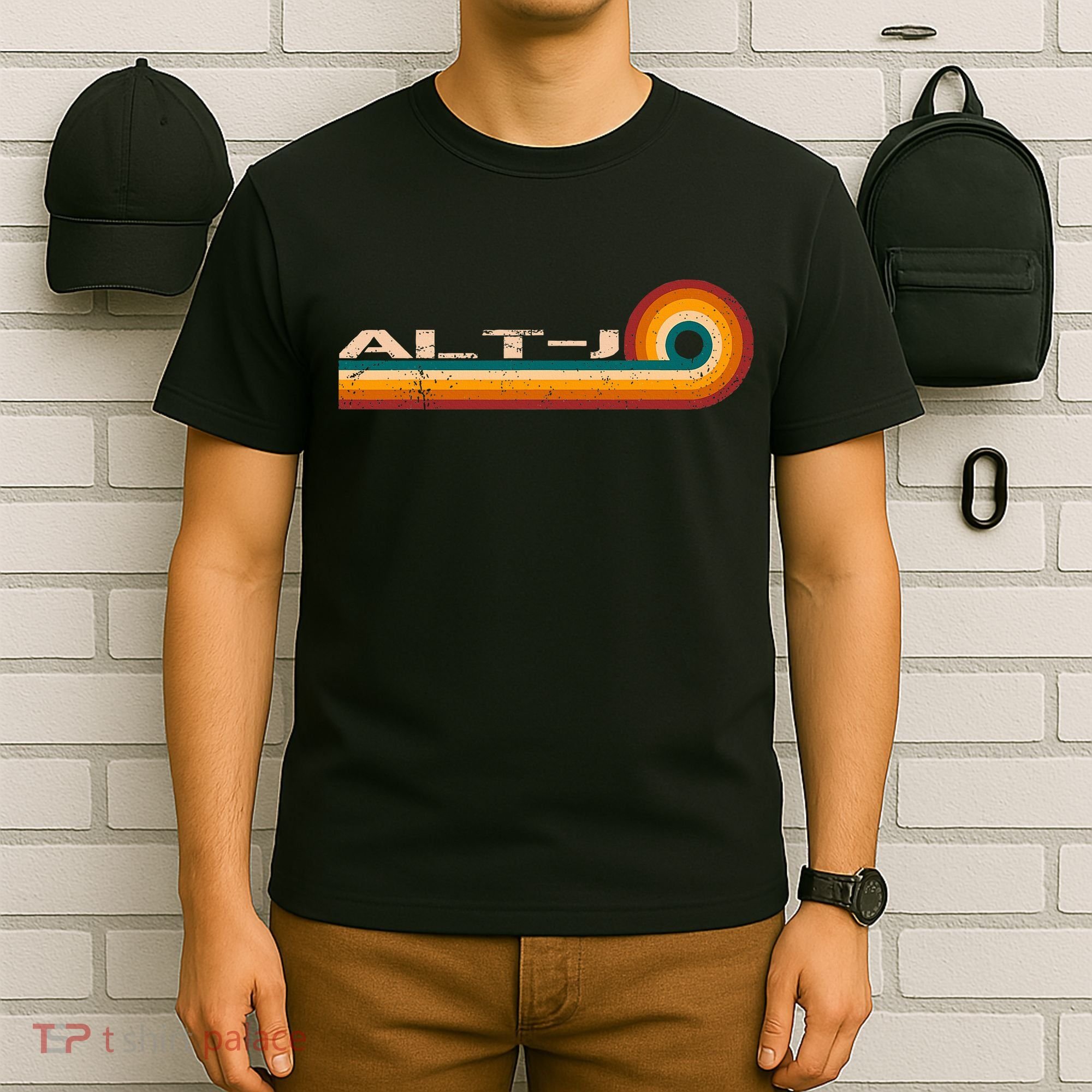 Alt J Retro Stripes Musician Vintage T-Shirt
