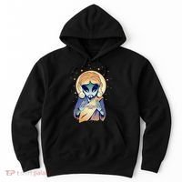 Alien Jesus Space Funny Hoodie thumb 0