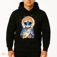 Alien Jesus Space Funny Hoodie thumb 2