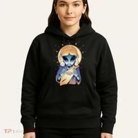 Alien Jesus Space Funny Hoodie thumb 5