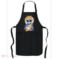 Alien Jesus Space Funny Apron thumb 0
