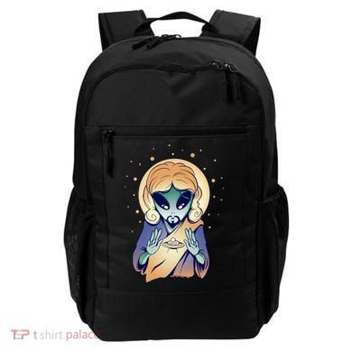 Alien Jesus Space Funny Backpack