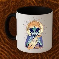 Alien Jesus Space Funny Coffee Mug thumb 2