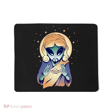 Alien Jesus Space Funny Mousepad