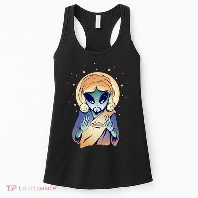 Alien Jesus Space Funny Women's Tank Top