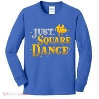 Awesome Just Square Dance For A Square Dancing Square Dancer Gift Kids Long Sleeve Shirt thumb 0