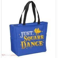 Awesome Just Square Dance For A Square Dancing Square Dancer Gift Tote Bag thumb 2