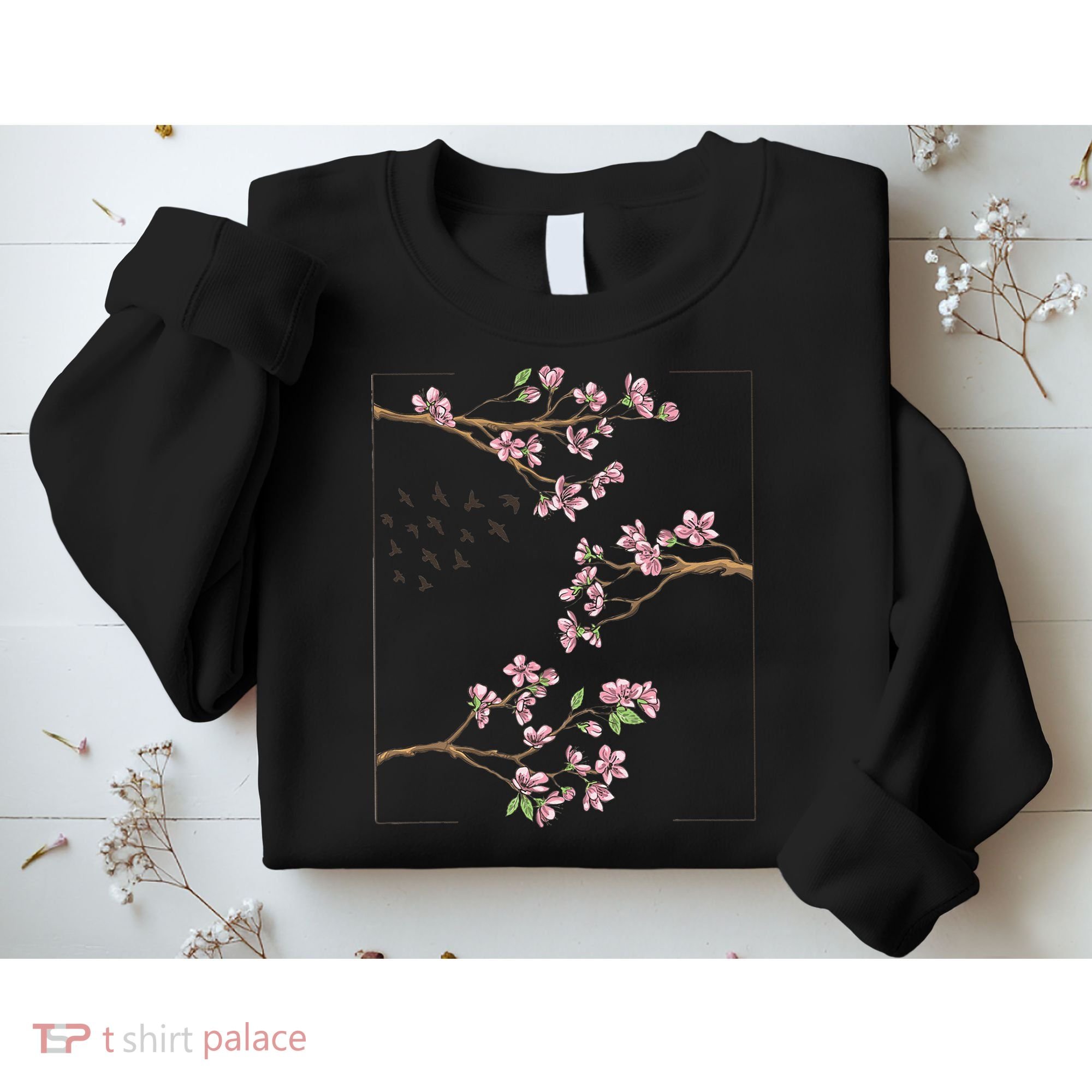 Aesthetic Japanese Style Cherry Blossom Tree Sakura Japan Sweatshirt
