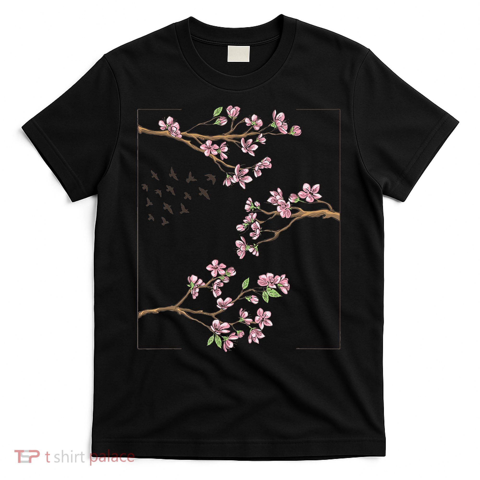 Aesthetic Japanese Style Cherry Blossom Tree Sakura Japan T-Shirt
