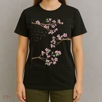 Aesthetic Japanese Style Cherry Blossom Tree Sakura Japan T-Shirt thumb 4