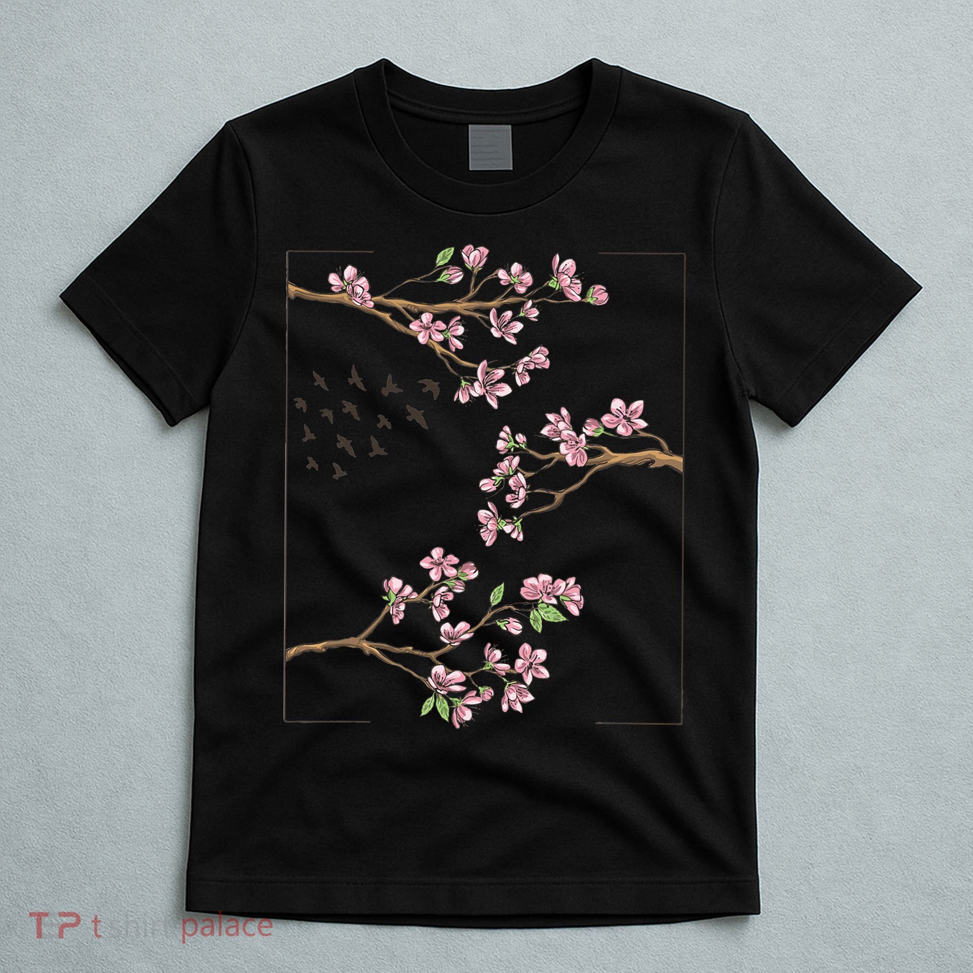 Aesthetic Japanese Style Cherry Blossom Tree Sakura Japan T-Shirt