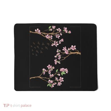 Aesthetic Japanese Style Cherry Blossom Tree Sakura Japan Mousepad