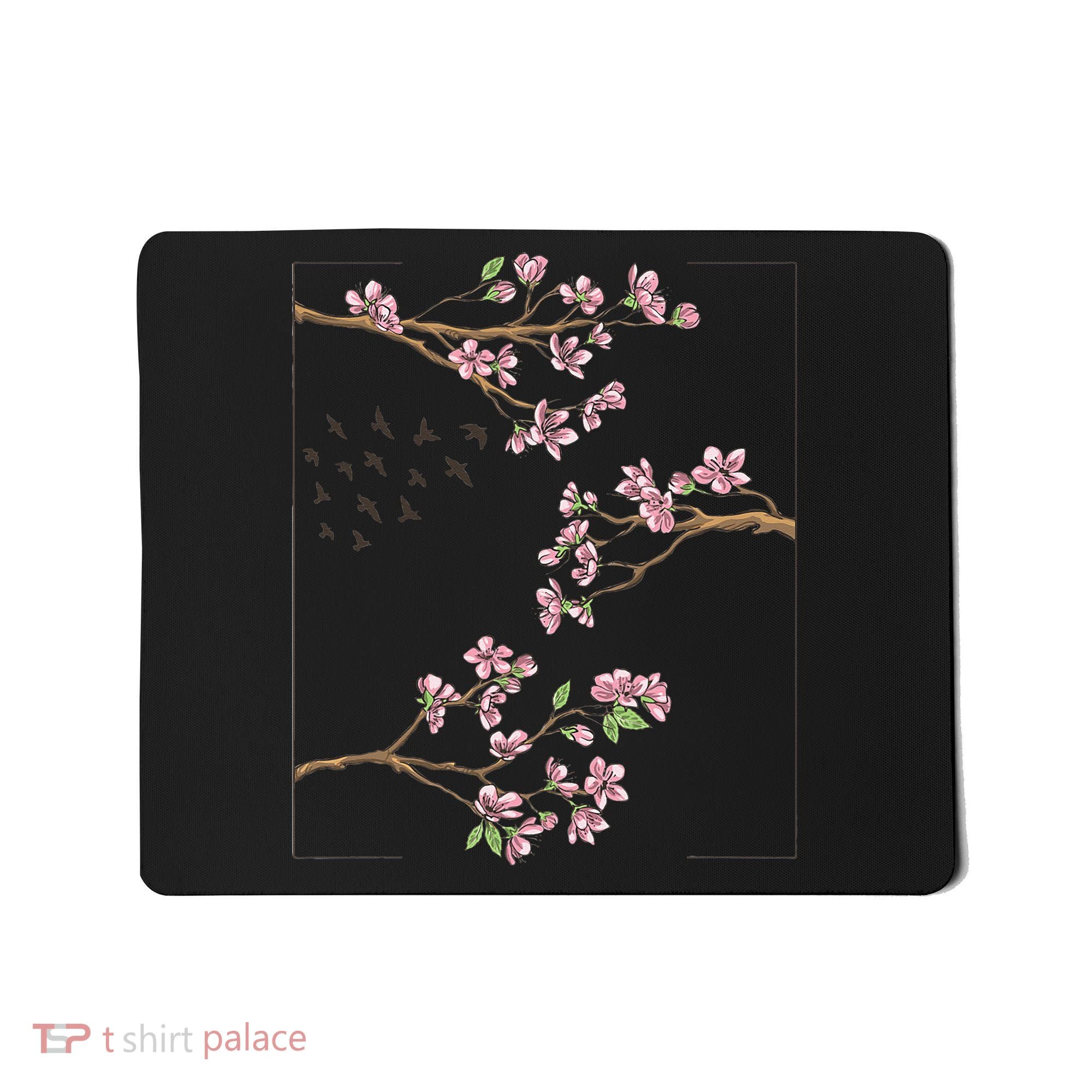 Aesthetic Japanese Style Cherry Blossom Tree Sakura Japan Mousepad