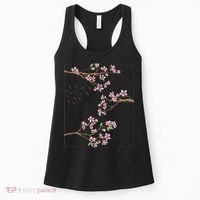 Aesthetic Japanese Style Cherry Blossom Tree Sakura Japan Women's Tank Top thumb 0