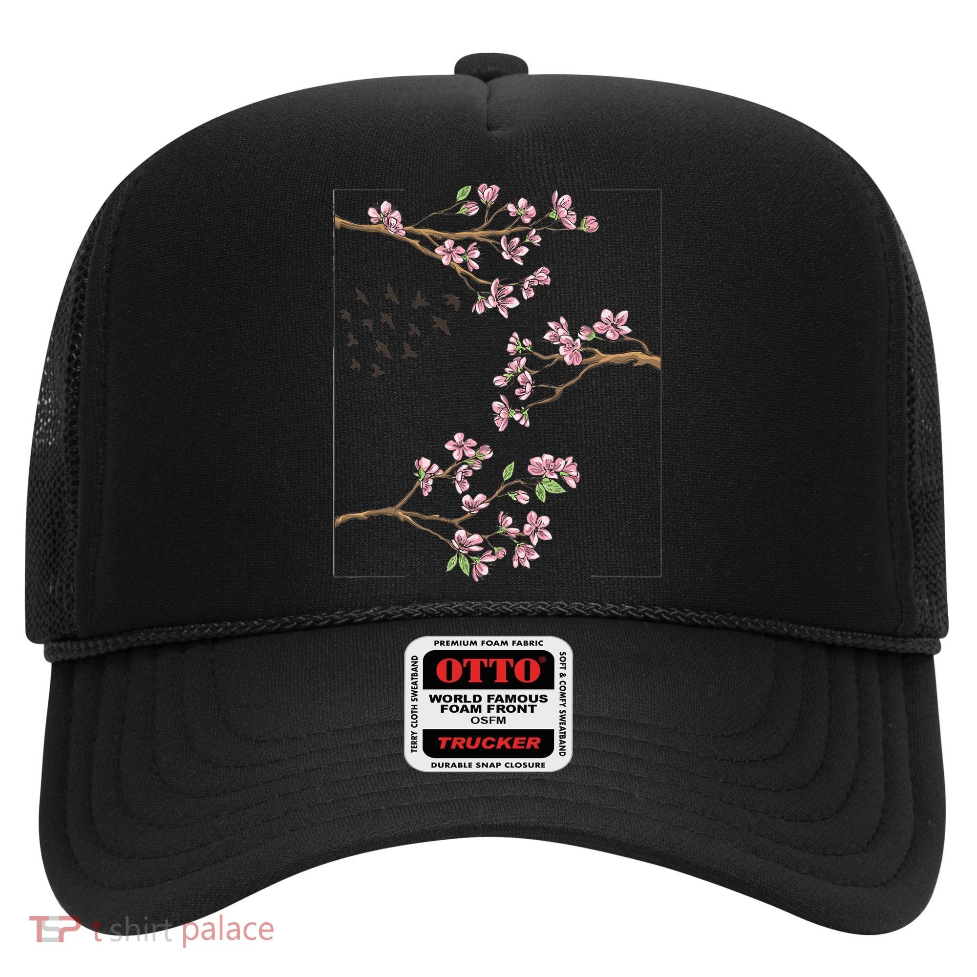Aesthetic Japanese Style Cherry Blossom Tree Sakura Japan Hat
