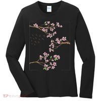 Aesthetic Japanese Style Cherry Blossom Tree Sakura Japan Women's Long Sleeve Shirt thumb 0