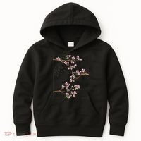Aesthetic Japanese Style Cherry Blossom Tree Sakura Japan Kids Hoodie thumb 0