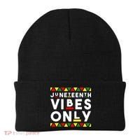 Awesome Juneteenth Shirt Juneteenth Vibes Only Independence Beanie thumb 0