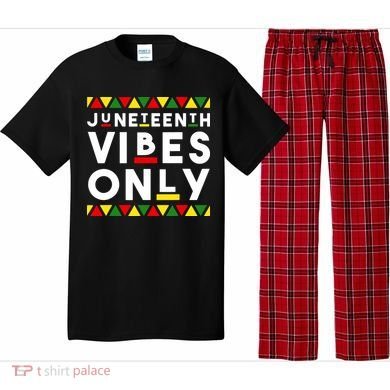 Awesome Juneteenth Shirt Juneteenth Vibes Only Independence Pajama Set