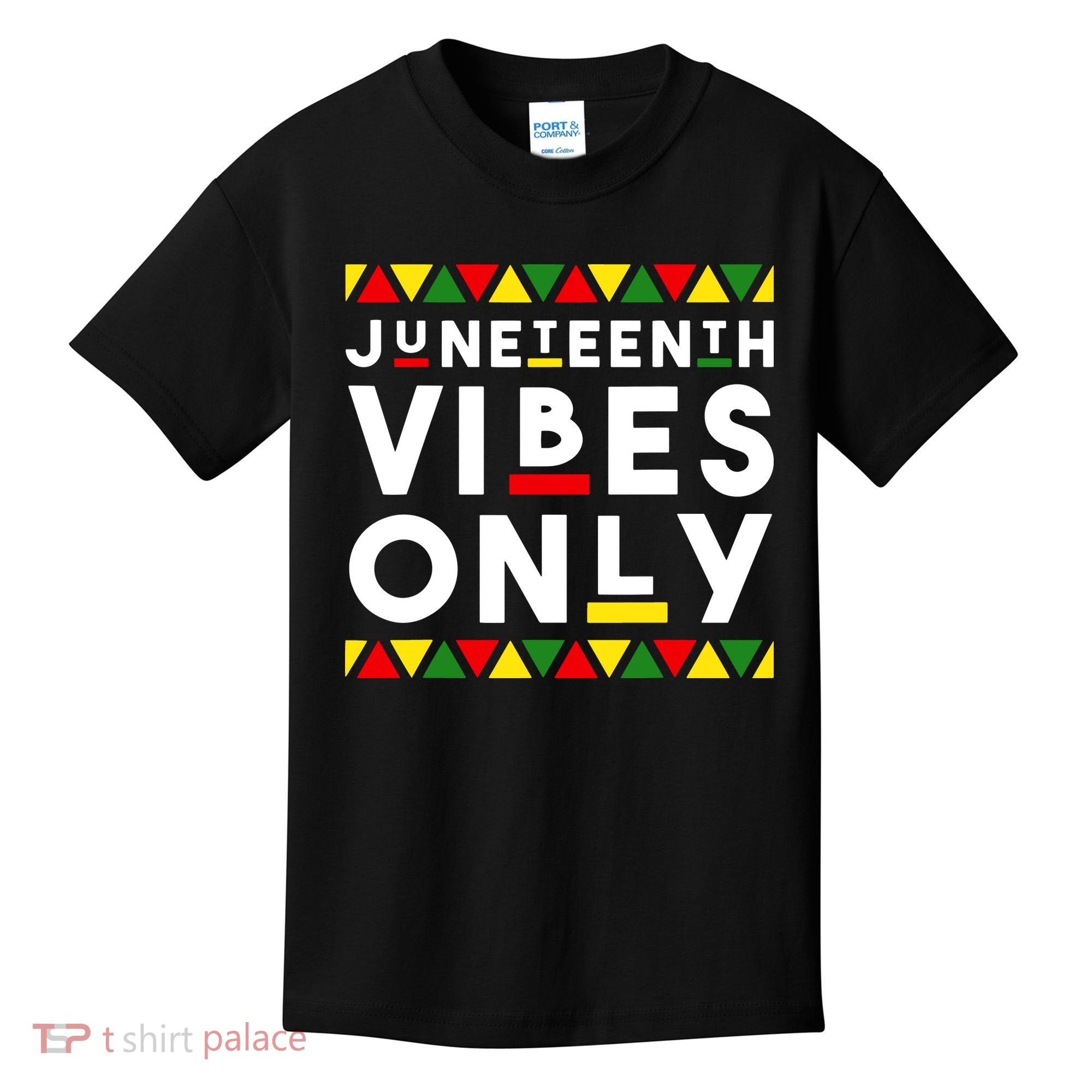 Awesome Juneteenth Shirt Juneteenth Vibes Only Independence Kids T-Shirt