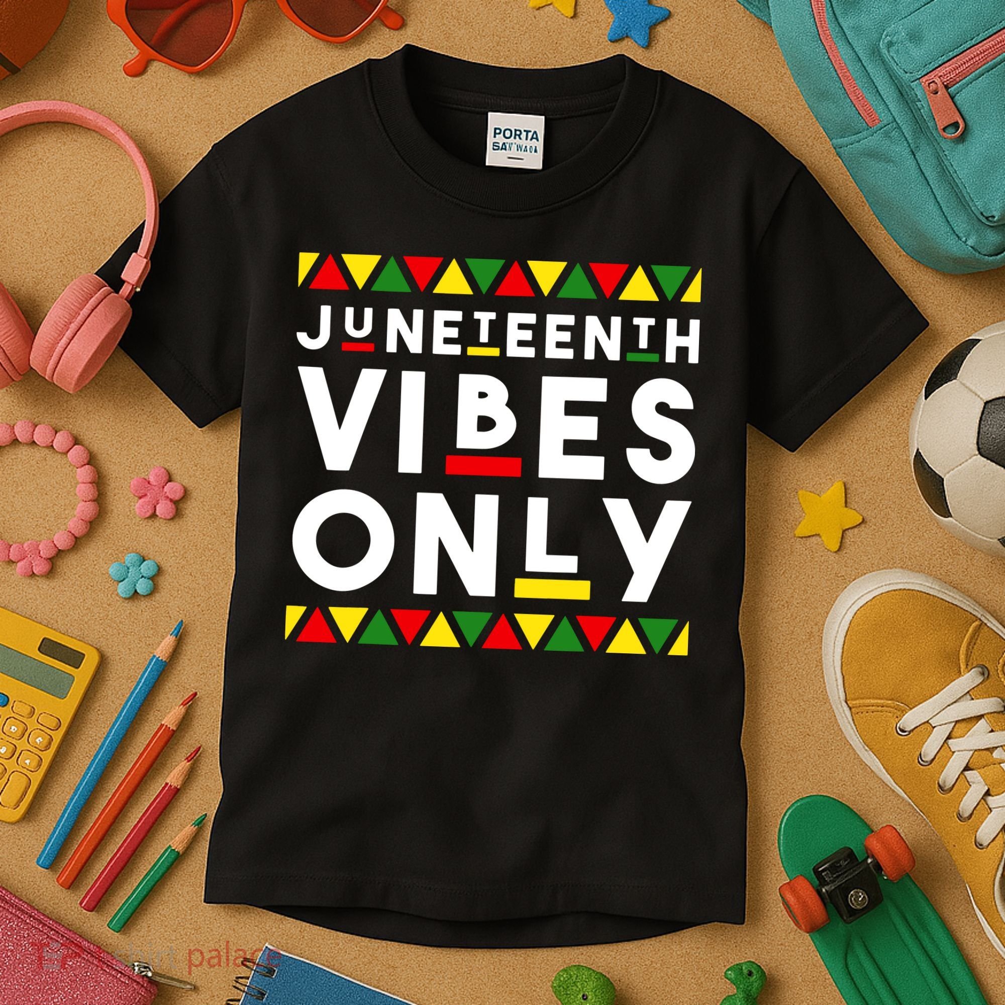 Awesome Juneteenth Shirt Juneteenth Vibes Only Independence Kids T-Shirt