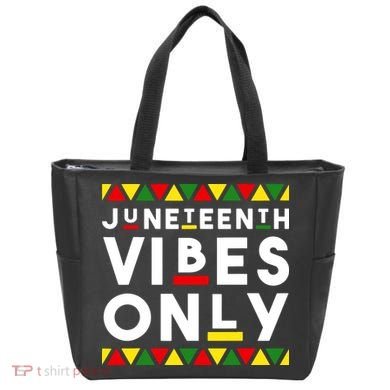Awesome Juneteenth Shirt Juneteenth Vibes Only Independence Tote Bag